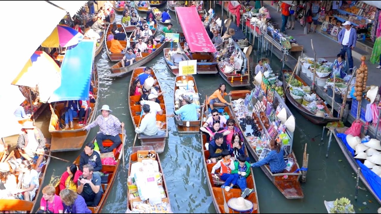 ダムヌン・サドゥアック水上マーケット（Damnoen Saduak Floating